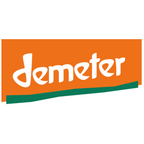 Demeter-Logo in Orange und Grün als Gütesiegel für biodynamische Landwirtschaft – Qualitätsstandard hinter der dieNikolai Demeter Bio-Traubenkosmetik aus der Wachau