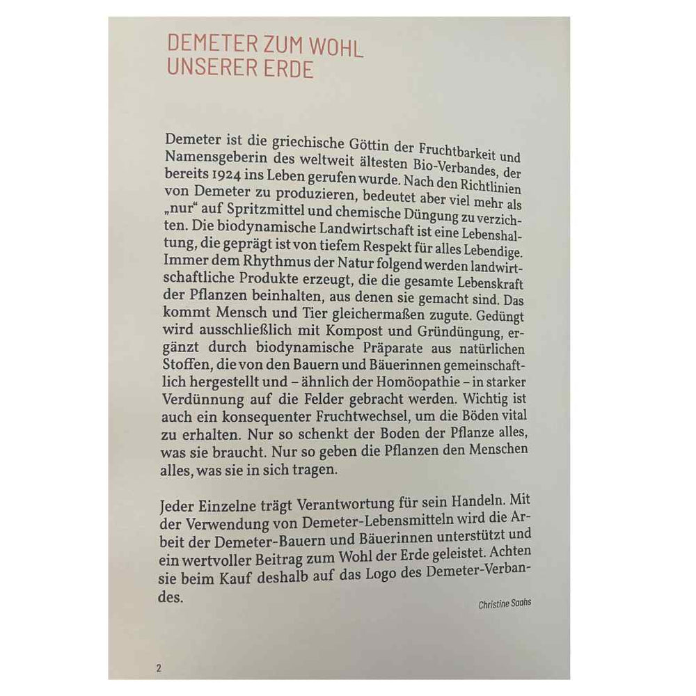 100 Jahre Demeter