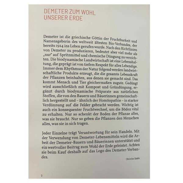 100 Jahre Demeter
