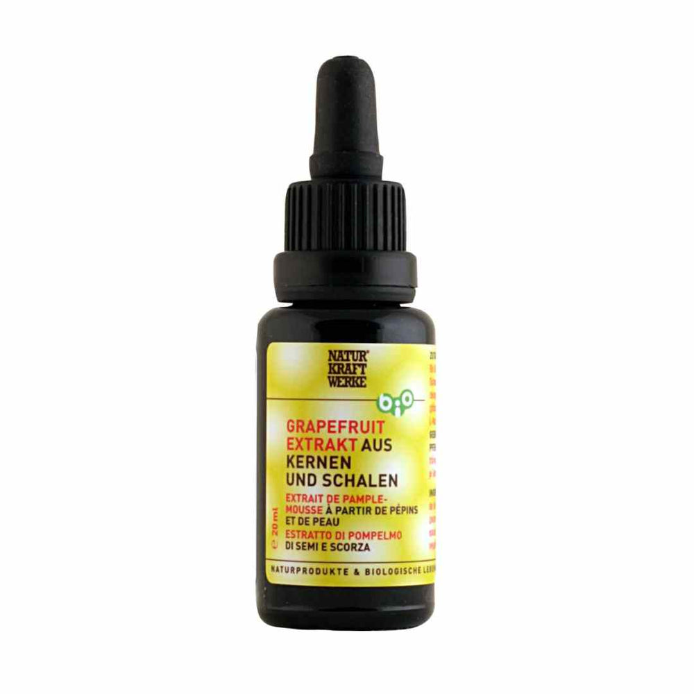 NaturKraftWerke Grapefruit Extrakt aus Kernen und Schalen 20 ml Pipettenflasche – Bio-Tropfen im dieNikolai Sortiment