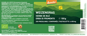 Demeter Weizengrass Etikett