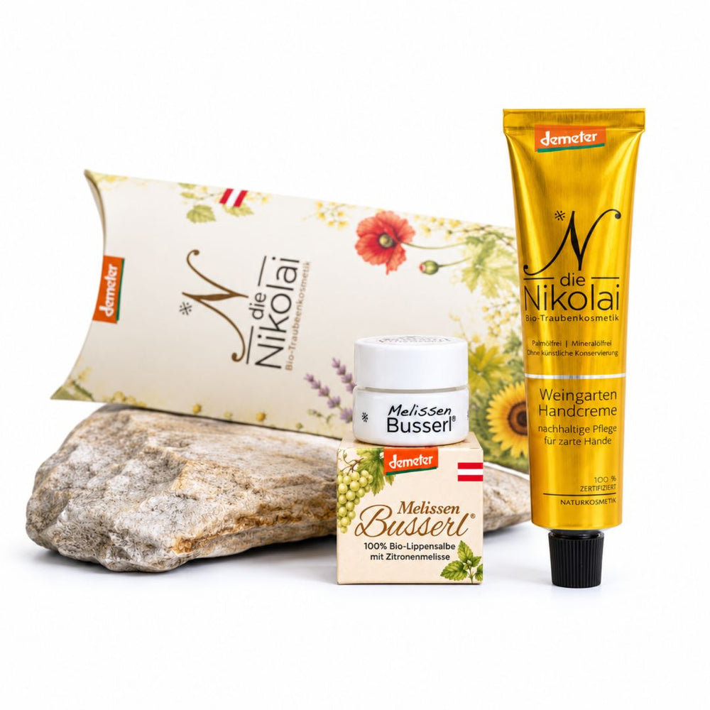 Geschenk-Set: Busserl und Weingarten Handcreme