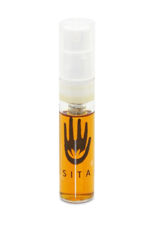 Lakshmi Naturparfum Sita als kleines Probe-Sprayfläschchen mit Hand-Symbol – ayurvedischer Duft erhältlich bei dieNikolai aus der Wachau